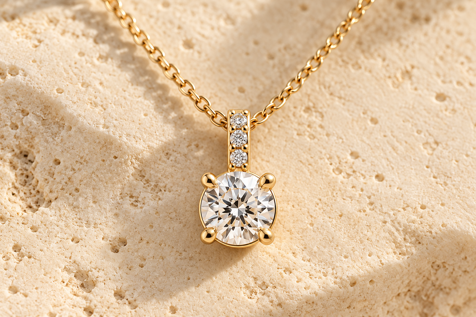 AI design visualisation: Petite diamond pendant